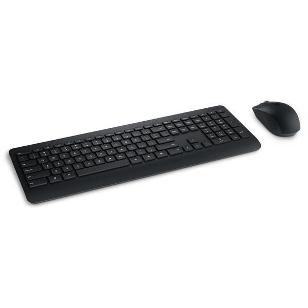 Kit Tastatura si Mouse Microsoft Wireless Desktop 900, USB, Layout German Black