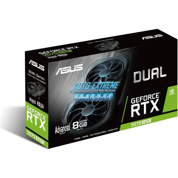 Placa video Asus GeForce RTX 2070 SUPER EVO A8G 8GB GDDR6 256-bit