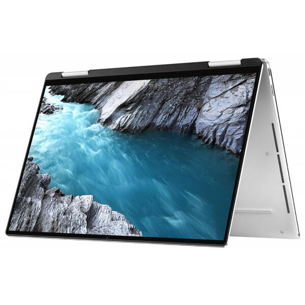 Laptop Dell 2-in-1 XPS 13 7390, Intel Core i7-1065G7, 13.4" FHD Touch, 16GB RAM, 512GB SSD, Intel Iris Plus Graphics, Windows 10 Pro, Silver
