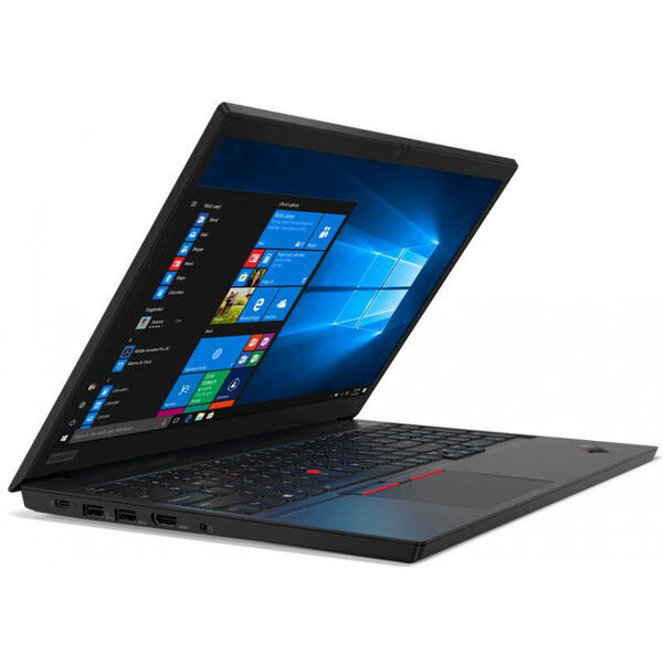 Laptop Lenovo ThinkPad E15, Intel Core i7-10510U, 15.6" FHD, 16GB RAM, 512GB SSD, AMD Radeon RX 640 2GB, Windows 10 Pro, Black