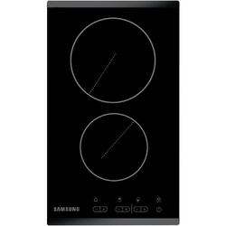 Plita Samsung C21RJAN, Vitroceramica, Control touch, 3 kW, Sticla neagra