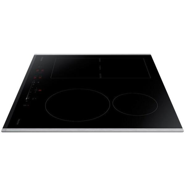 Plita Samsung NZ64H57477K, Inductie, 2 zone de gatit+Flex Zone, Touch Control, 7.2 kW, Negru