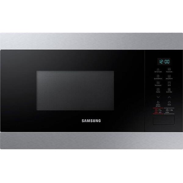 Cuptor cu microunde Samsung MG22M8074AT, 22 l, 850 W, Digital, Grill, Silver