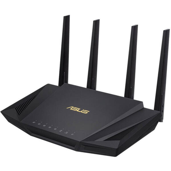Router Wireless Asus Gigabit RT-AX58U AX3000 AiMesh Dual-Band, 4x LAN, 1x WAN