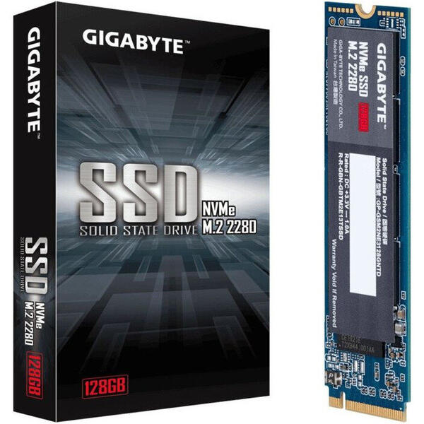 SSD Gigabyte 128GB PCI Express 3.0 x4 M.2 2280