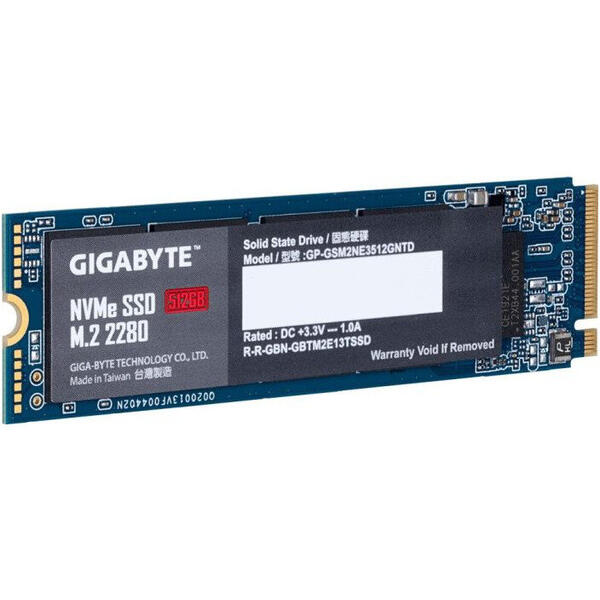 SSD Gigabyte 512GB PCI Express 3.0 x4 M.2 2280