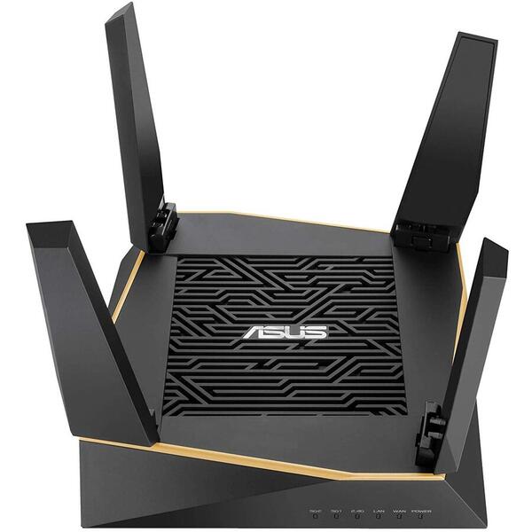 Router Wireless Asus Gigabit RT-AX92U Tri-Band, 4x LAN, 1x WAN AX6100 AiMesh