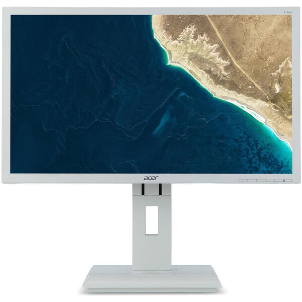 Monitor LED Acer B246HLwmdr, 24" FHD, 5 ms, 60 Hz, White