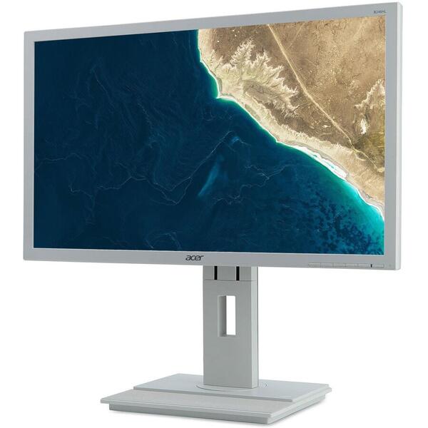 Monitor LED Acer B246HLwmdr, 24" FHD, 5 ms, 60 Hz, White
