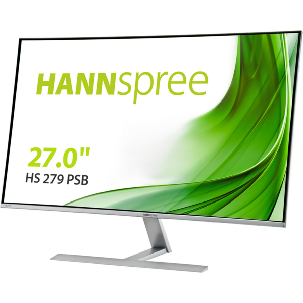 Monitor LED HANNspree HS279PSB, 27" FHD, 5 ms, Negru/Argintiu, 60 Hz