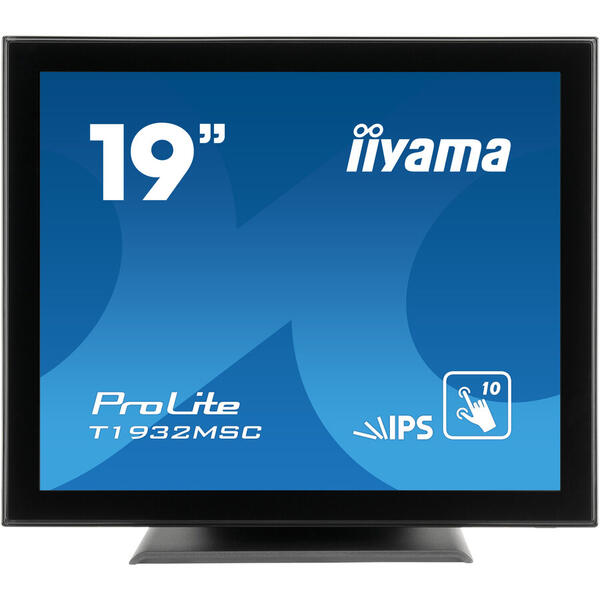 Monitor LED IIyama PROLITE T1932MSC-B5X, 19 inch, Touch, 14 ms, Black