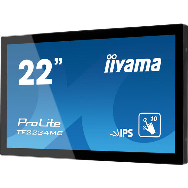 Monitor LED IIyama PROLITE TF2234MC-B6X, 21.5 FHD Touch, 8 ms, Black