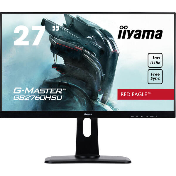 Monitor LED IIyama G-MASTER GB2760HSU-B1, 27" FHD, 1 ms, Black, 144 Hz