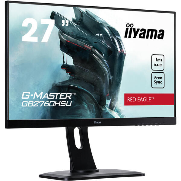 Monitor LED IIyama G-MASTER GB2760HSU-B1, 27" FHD, 1 ms, Black, 144 Hz