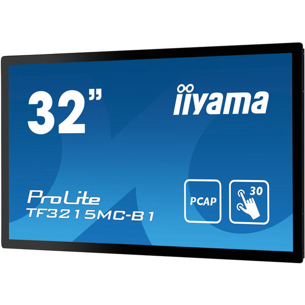 Monitor LED IIyama PROLITE TF3215MC-B1, 31.5" FHD Touch, 8 ms, Black