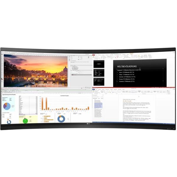 Monitor LED LG 38CK900N-1C, 37.5 inch, Curbat, 5 ms, Black, Wifi, Bluetooth