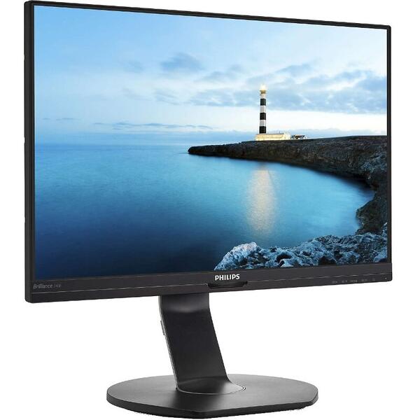 Monitor LED Philips 240B7QPTEB, 24.1 inch, 5 ms, Black, 60 Hz