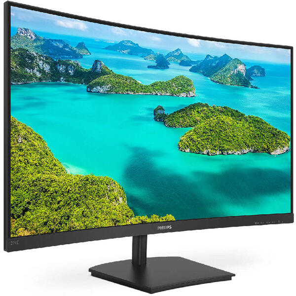 Monitor LED Philips 271E1SCA, Curbat, 27 inch FHD, 4 ms, Black, FreeSync, 75Hz