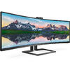 Monitor LED Philips 499P9H, Curbat, 48.8 inch, 5 ms, Black, USB C, 60Hz