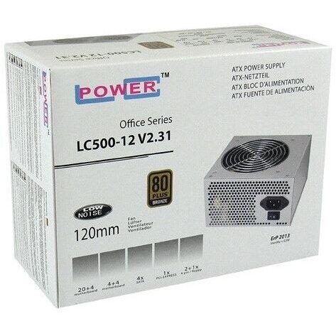 Sursa LC-Power LC500-12 V2.31, ATX, Certificare 80+ Bronze, PFC Activ, 400W