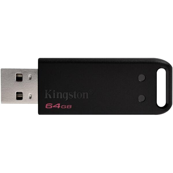 Memorie USB Kingston DataTraveler 20, 64GB, USB 2.0, Black, 2 Pieces