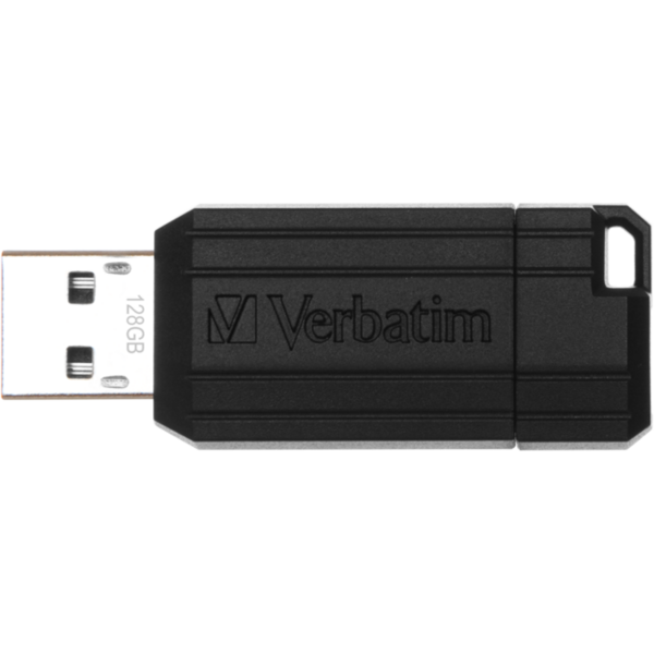 Memorie USB Verbatim PinStripe, 128GB, USB 2.0, Black