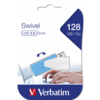 Memorie USB Verbatim SWIVEL, 128GB, USB 2.0, Blue/White