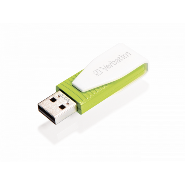 Memorie USB Verbatim Store n Go Swivel, 32GB, USB 2.0 - Eucalyptus Green