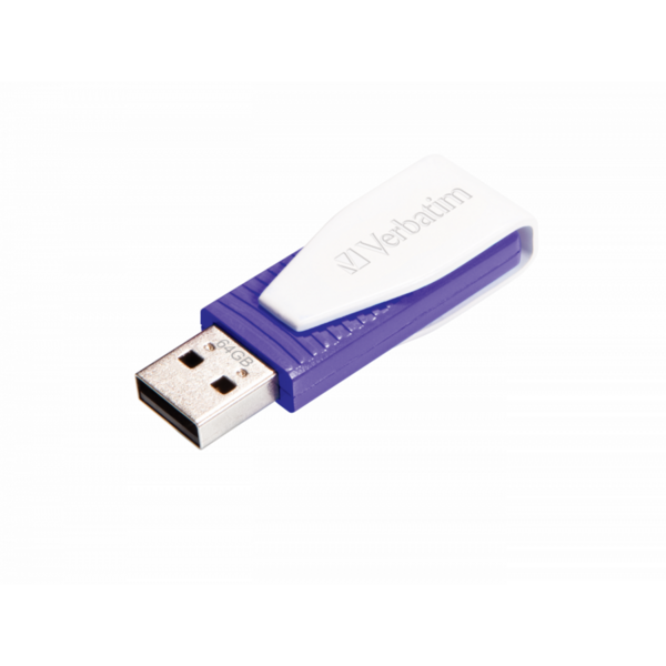 Memorie USB Verbatim Store n Go Swivel, 64GB, USB 2.0, Violet