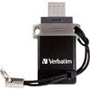 Memorie USB Verbatim Storengo Dual Drive, 64GB, USB 2.0, Black