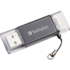 Memorie USB Verbatim Lightning iStore 'n' Go, 16GB, USB 3.0, Grey