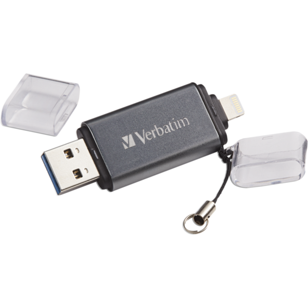 Memorie USB Verbatim Lightning iStore 'n' Go, 16GB, USB 3.0, Grey