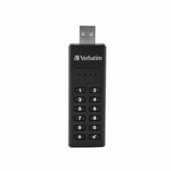 Memorie USB Verbatim Keypad Secure, 128GB, USB 3.0, Black