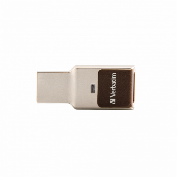 Memorie USB Verbatim Fingerprint Secure, 32GB, USB 3.0, Aluminium