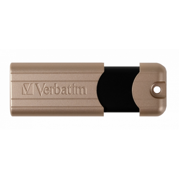 Memorie USB Verbatim PinStripe Anniversary Edition, 64GB, USB 3.0, Gold
