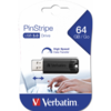 Memorie USB Verbatim PinStripe, 64GB, USB 3.0, Black