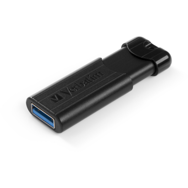 Memorie USB Verbatim PinStripe, 64GB, USB 3.0, Black