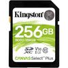 Card Memorie Kingston SDXC Canvas Select Plus, 256GB, Clasa 10 UHS-I U3, V30