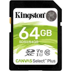 SDXC Canvas Select Plus, 64GB, Clasa 10 UHS-I U1, V10