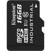 Card Memorie Kingston Micro SDHC Industrial, 16GB, Clasa 10, UHS-I