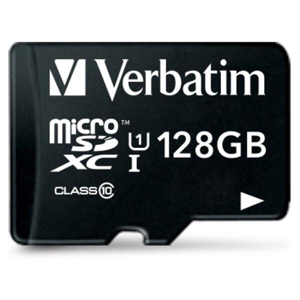 Verbatim Micro SDXC Premium, 128GB, Clasa 10, UHS-I U1 + Adaptor SD