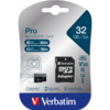 Verbatim Pro U3 Micro SDHC, 32GB, Clasa 10, UHS-I U3 + Adaptor SD