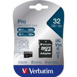 Pro U3 Micro SDHC, 32GB, Clasa 10, UHS-I U3 + Adaptor SD