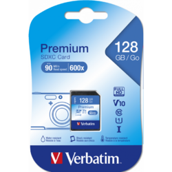 Card Memorie Verbatim Premium U1 SDXC, 128GB, Clasa 10