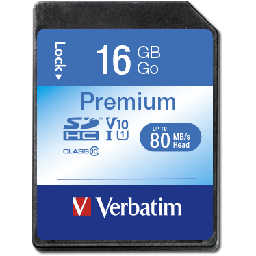 Card Memorie Verbatim Premium U1 SDHC, 16GB, Clasa 10, UHS-I U1