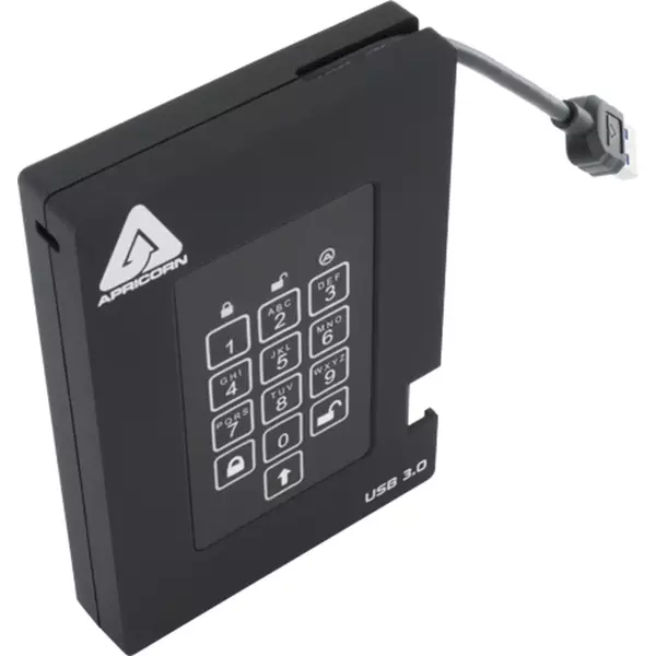 SSD Apricorn Aegis Padlock Fortress, 1TB, 2.5 inch