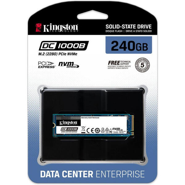 SSD Kingston DC1000B 240GB PCI Express 3.0 x4 M.2 2280