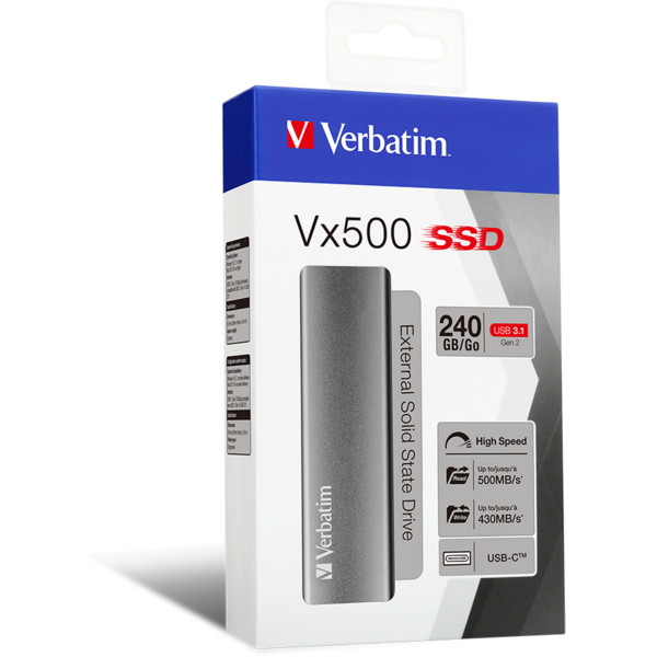 SSD Verbatim Vx500 240GB USB 3.1 Gen 2