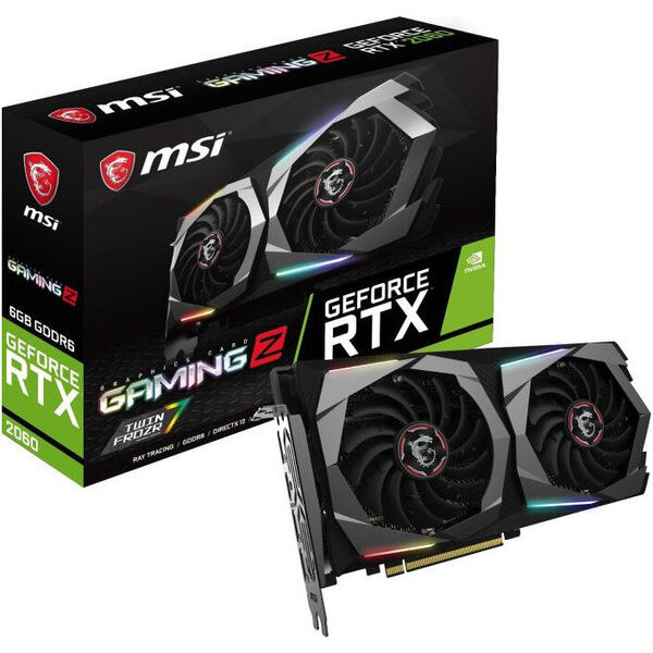 Placa video MSI GeForce RTX 2060 GAMING Z 6GB GDDR6 192-bit