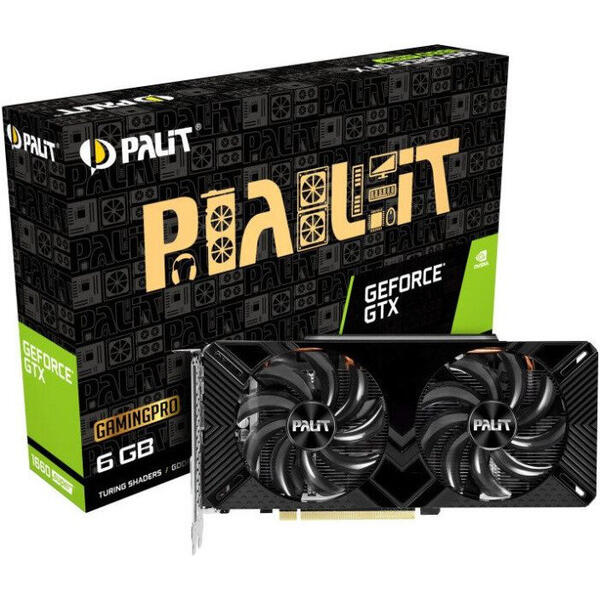 Placa video Palit GeForce GTX 1660 SUPER GamingPro 6GB GDDR6 192-bit